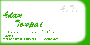 adam tompai business card